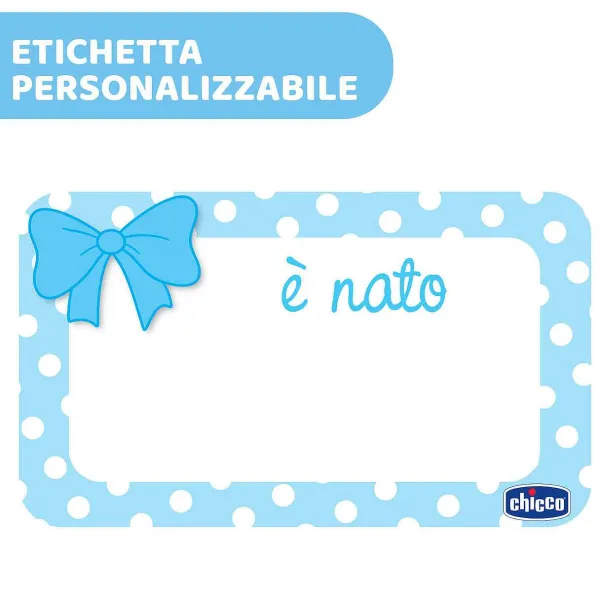 Fiocco Nascita | Chicco Annuncio Nascita - Fiocco Azzurro