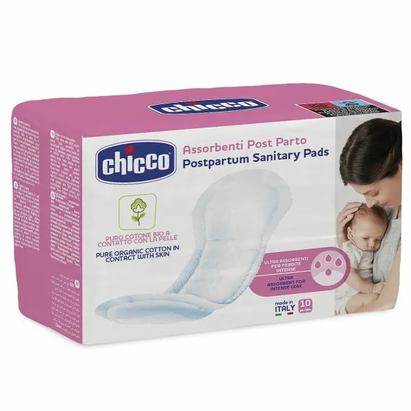 Assorbenti E Slip | Chicco Assorbenti Post Parto In Cotone Biologico