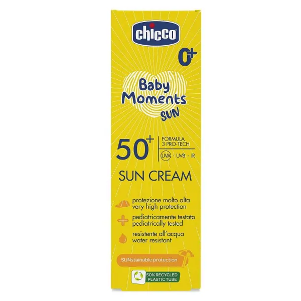 Protezione Estate | Chicco Baby Moments Sun - Crema Solare Spf 50+ 75 Ml.