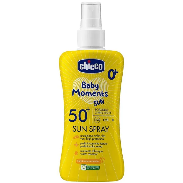 Protezione Estate | Chicco Baby Moments Sun - Latte Solare Spray 150Ml