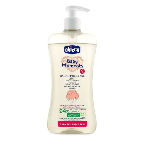 Shampoo E Bagnoschiuma | Chicco Bagno Micellare 2 In 1 Senza Lacrime Baby Moments