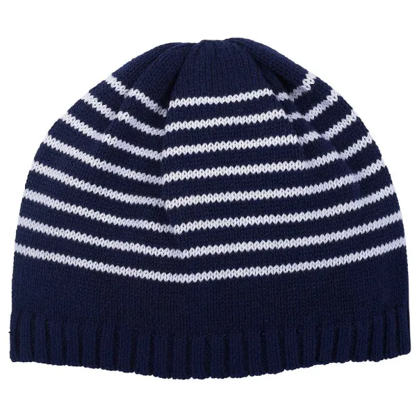 Cappelli, Guanti E Sciarpe | Chicco Cappello Rigato Blu Scuro