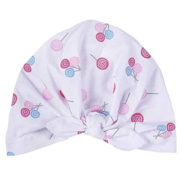 Cappelli, Guanti E Sciarpe | Chicco Cappello Turbante Bianco E Rosa