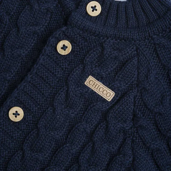 Cardigan | Chicco Cardigan In Maglia Blu Scuro