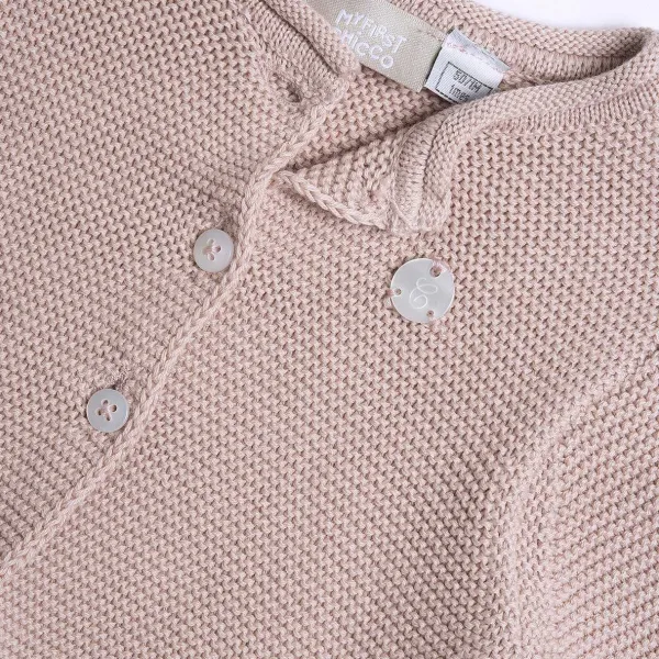 Cardigan | Chicco Cardigan In Maglia Rosa Medio