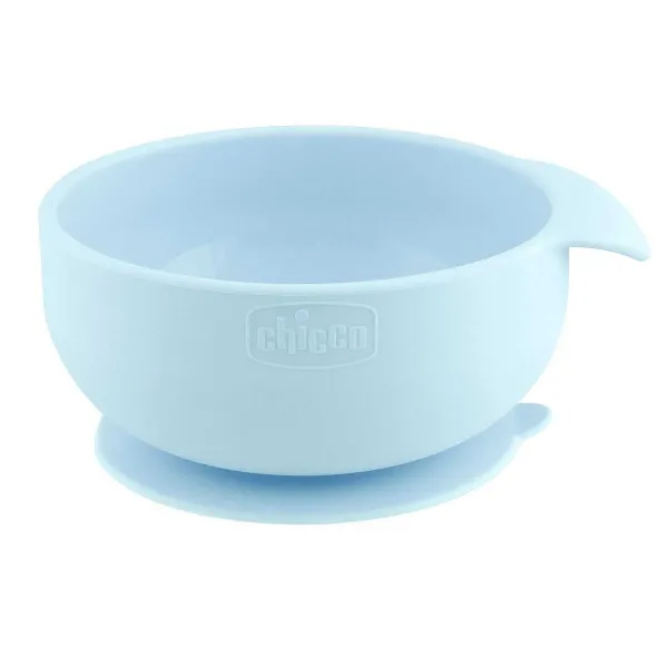 Piatti E Posate | Chicco Ciotola In Silicone Azzurro