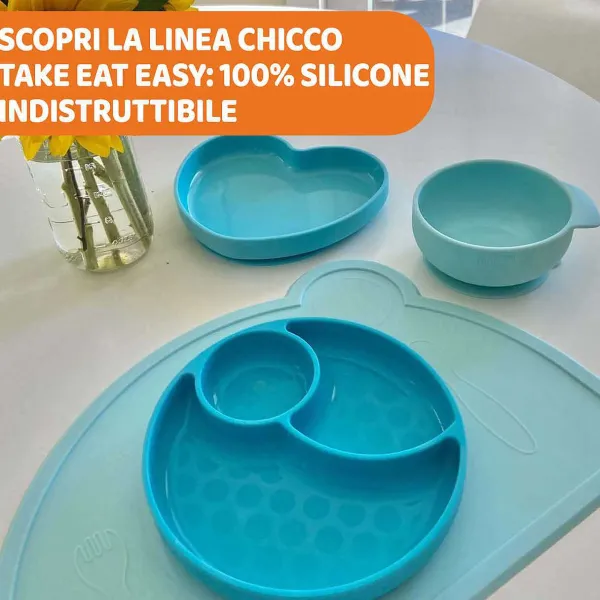 Piatti E Posate | Chicco Ciotola In Silicone Rosa