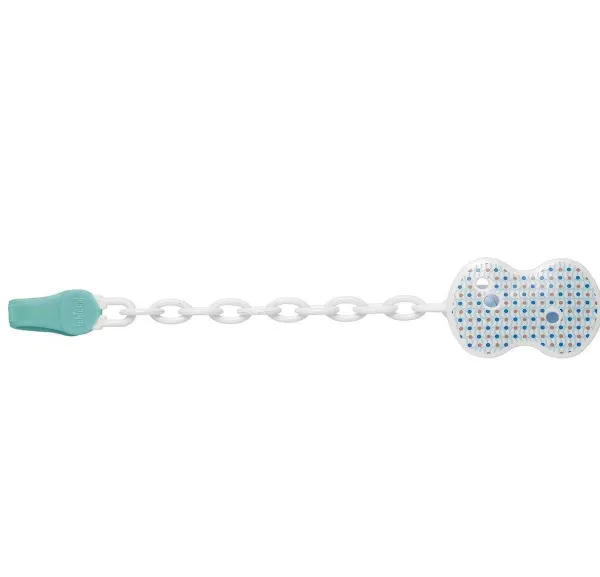 Catenelle E Portasucchietti | Chicco Clip Con Catenella Light Blue