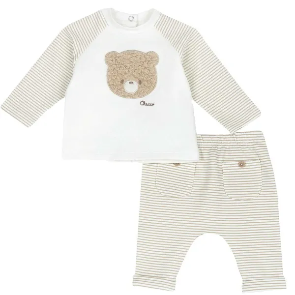 Completi | Chicco Completo Maglia Con Pantalone Naturale