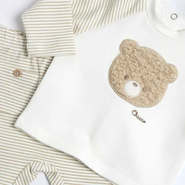 Completi | Chicco Completo Maglia Con Pantalone Naturale