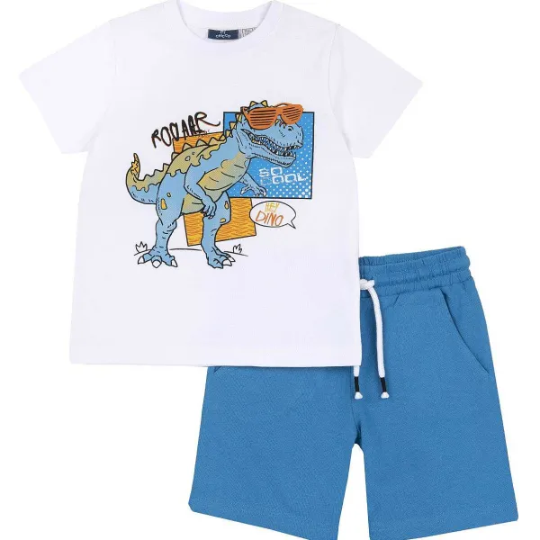 Completi | Chicco Completo Maglietta Con Pantaloni Corti Dinosauro