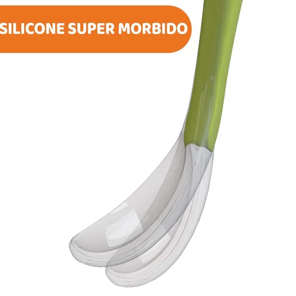 Piatti E Posate | Chicco Cucchiaio In Morbido Silicone 6M+ Arancione