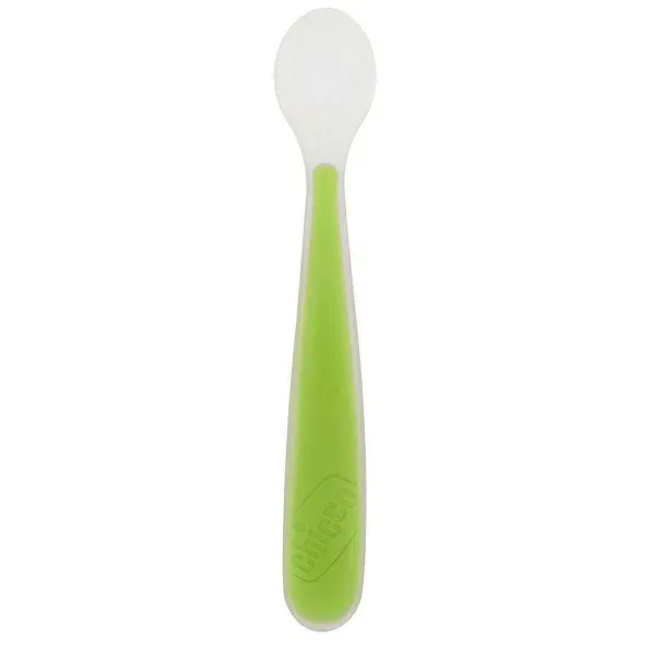 Piatti E Posate | Chicco Cucchiaio In Morbido Silicone 6M+ Verde