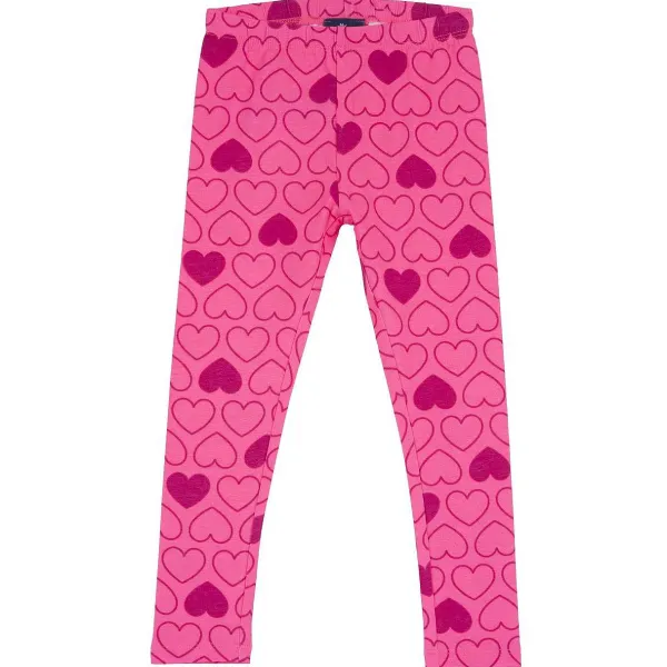 Leggins | Chicco Leggings Lungo Con Stampa All Over Rosa Rigato