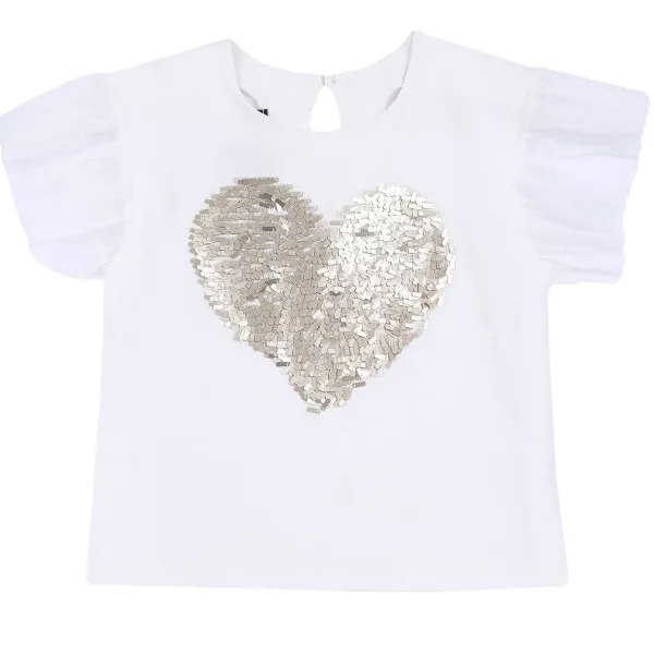 T-Shirt | Chicco Maglietta Con Maniche In Tulle