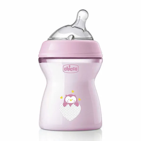 Biberon | Chicco Naturalfeeling Biberon 2M+ 250Ml Flusso Medio Rosa