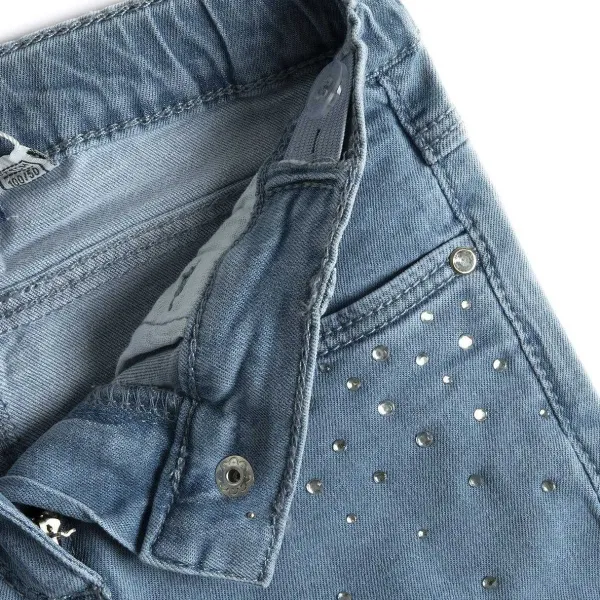 Jeans | Chicco Pantaloni Lunghi In Denim Con Strass