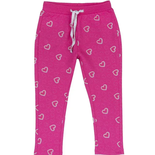 Pantaloni | Chicco Pantaloni Lunghi In Felpa Rosa Rigato