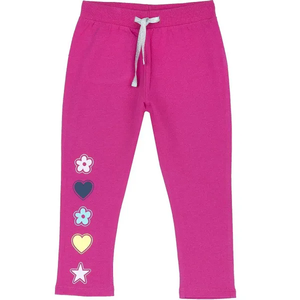 Pantaloni | Chicco Pantaloni Lunghi In Felpa Rosa Scuro