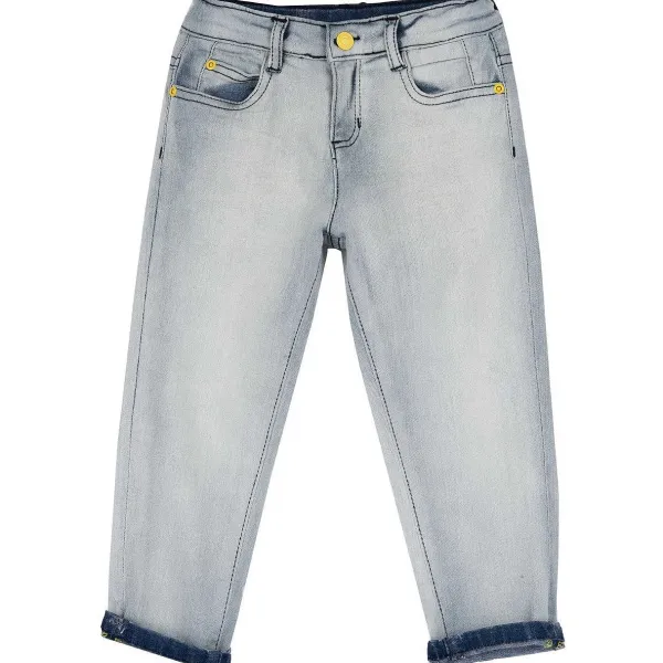 Jeans | Chicco Pantaluni Lunghi Di Denim Con Risvolto