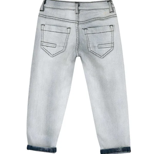 Jeans | Chicco Pantaluni Lunghi Di Denim Con Risvolto