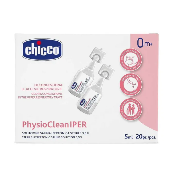 Pulizia Naso | Chicco Physioclean Iper Soluzione Salina Ipertonica 5Ml-20Pz