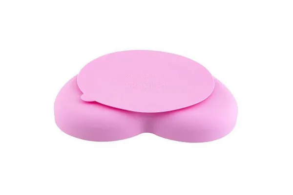 Piatti E Posate | Chicco Piatto Cuore In Silicone Con Ventosa Rosa