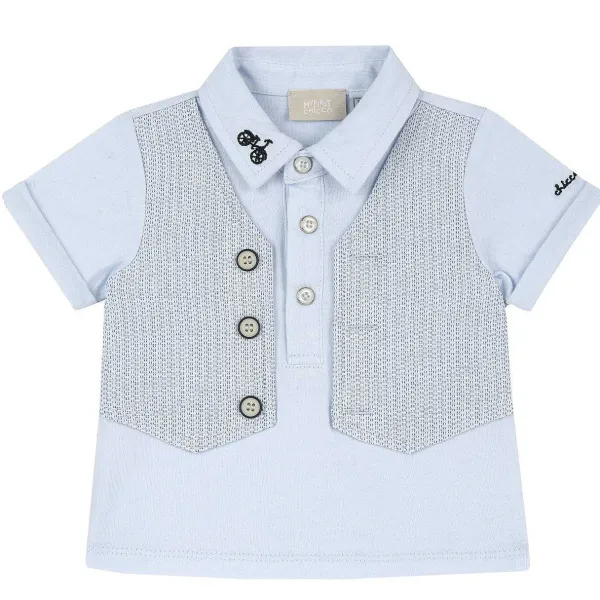 Polo | Chicco Polo Manica Corta Con Gilet