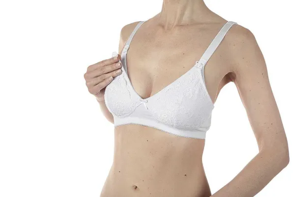 Reggiseni Allattamento | Chicco Reggiseno Allattamento In Cotone Bianco