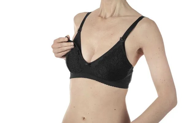 Reggiseni Allattamento | Chicco Reggiseno Allattamento In Cotone Nero