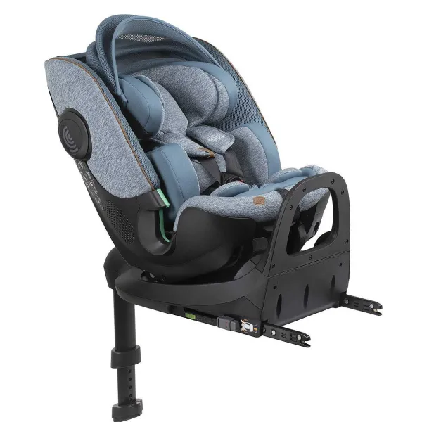 Seggiolini Auto Neonato | Chicco Seggiolino Auto Bi-Seat Air & Full 360 I-Size Base (40-150 Cm) Teal Blue