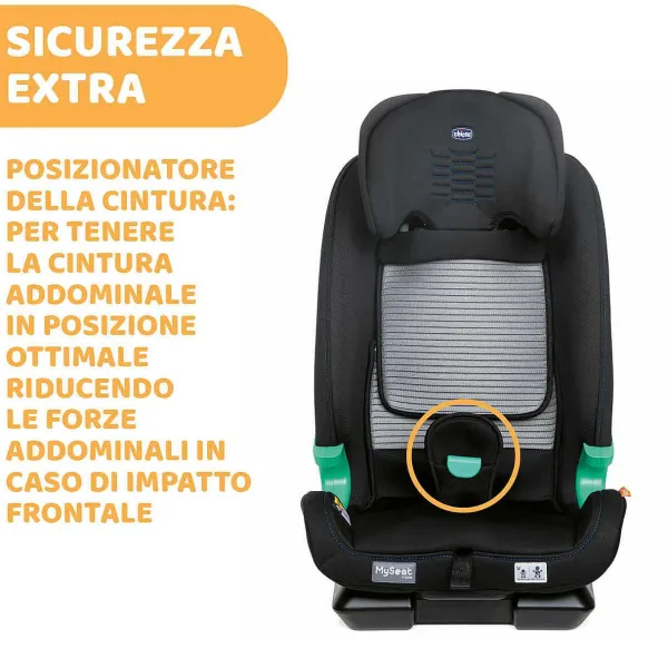 Seggiolini Auto Bimbi Piccoli (Dai 15 Mesi) | Chicco Seggiolino Auto Myseat Air Zip&Wash (76-150 Cm)