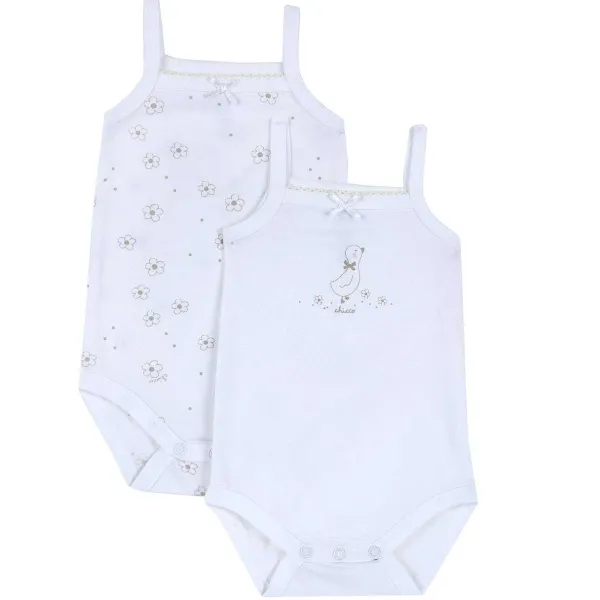 Body | Chicco Set 2 Body Con Fiocco E Spallina Stretta