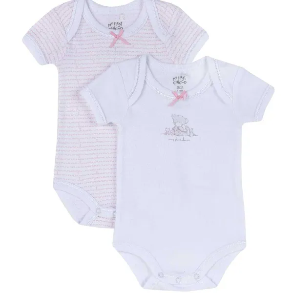 Body | Chicco Set Body Intimo Bianco E Rosa