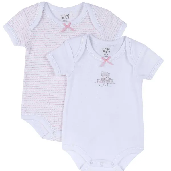 Body | Chicco Set Body Intimo Bianco E Rosa