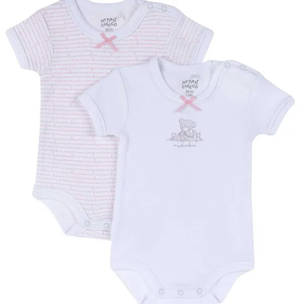 Body | Chicco Set Body Intimo Bianco E Rosa