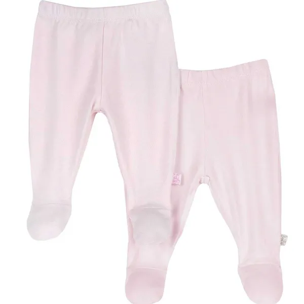 Tutine | Chicco Set Pantaloni Con Piedini Rosa Chiaro