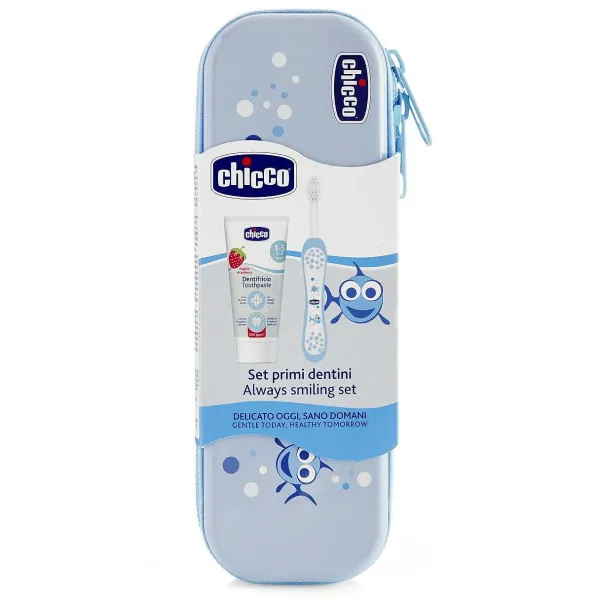 Igiene Orale | Chicco Set Primi Dentini Azzurro