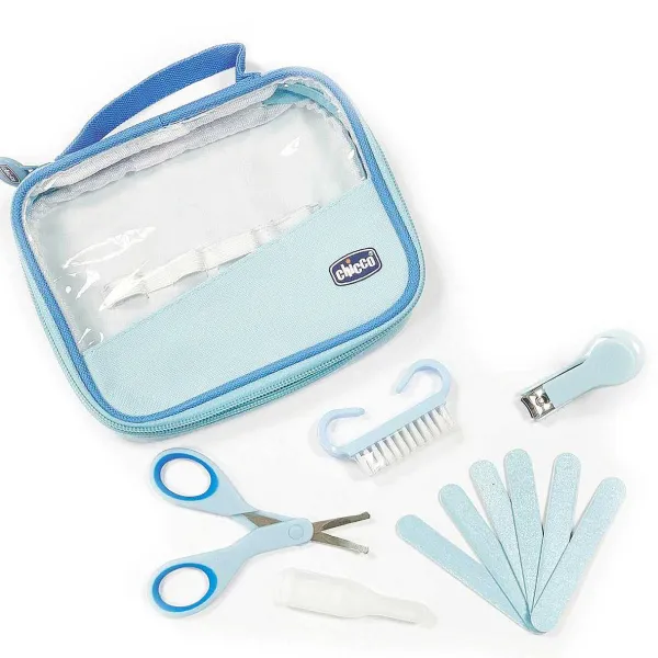 Cura E Accessori Bagnetto | Chicco Set Unghie Happy Hands Azzurro