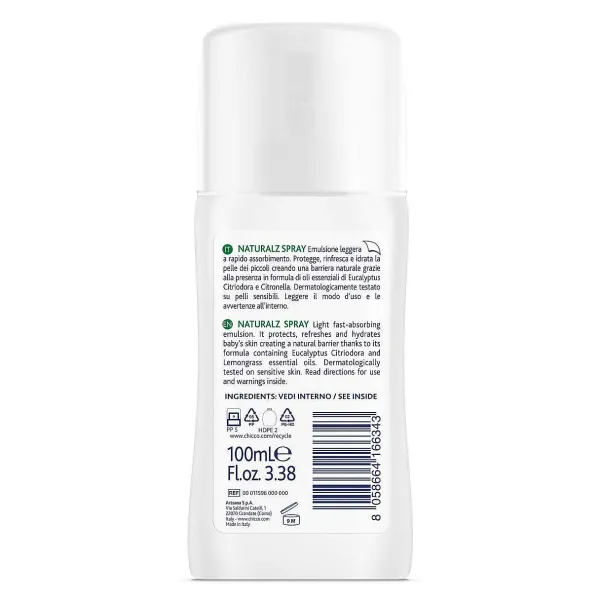 Protezione Estate | Chicco Spray Naturalz Protettivo & Rinfrescante 100Ml