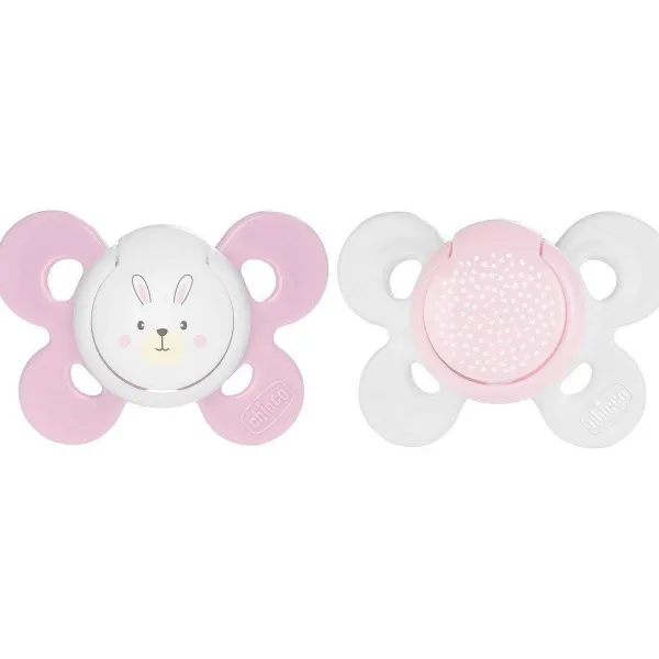 Succhietti Physioforma | Chicco Succhietto Physioforma® Comfort 0-6M (2 Pcs) Silicone Rabbit And Confetti