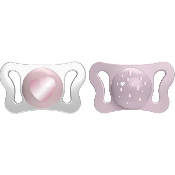 Succhietti Physioforma | Chicco Succhietto Physioforma® Micr 0-2M (2 Pcs) Cuore - Pallini