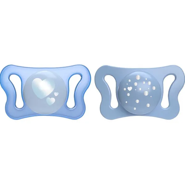 Succhietti Physioforma | Chicco Succhietto Physioforma® Micr 0-2M (2 Pcs) Cuore - Pallini