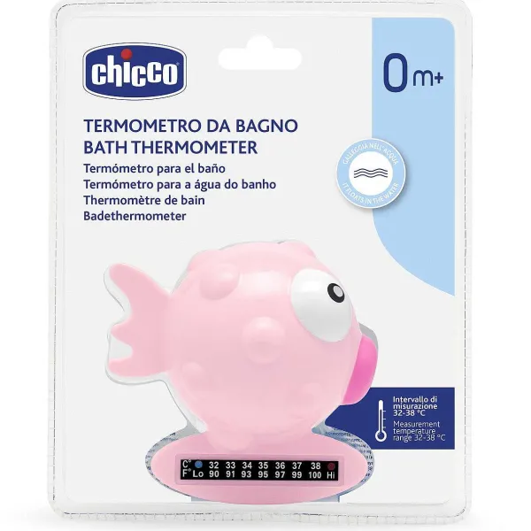 Cura E Accessori Bagnetto | Chicco Termometro Da Bagno Pesce Palla Rosa