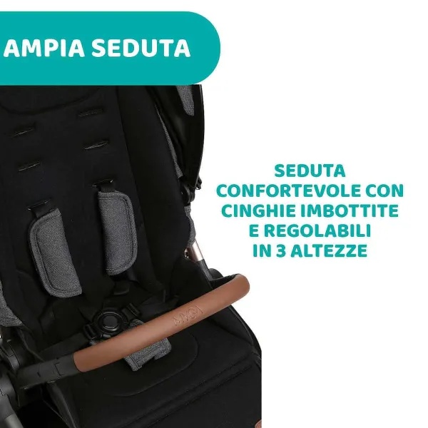 Trio E Sistemi Modulari | Chicco Trio Mysa Con Kory Essential Black Satin