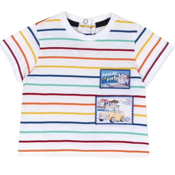 T-Shirt | Chicco T-Shirt Con Fantasia A Righe