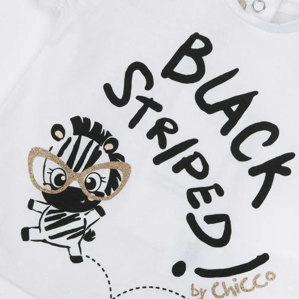 T-Shirt | Chicco T-Shirt Con Simpatica Zebra