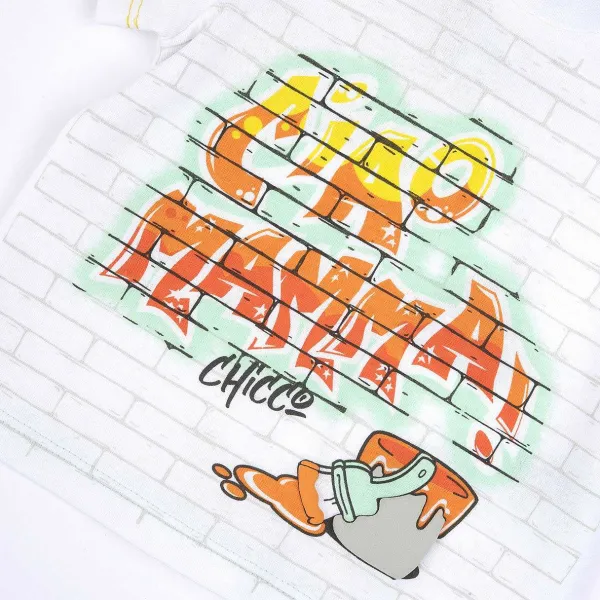 T-Shirt | Chicco T-Shirt Con Stampa Ciao Mamma