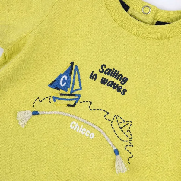 T-Shirt | Chicco T-Shirt Con Stampa E Applicazione