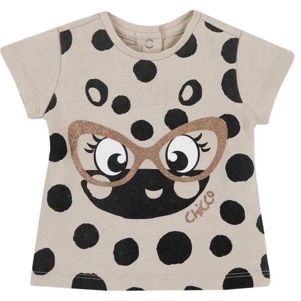 T-Shirt | Chicco T-Shirt Con Stampa Grandi Pois